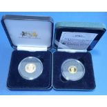 Gold coinage: Tristan da Cunha issues including: 2014 centenary of WWI and 2020 half laurel in