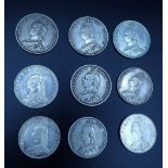 A quantity of silver coinage all Victoria Jubilee Bust including: florins 1887 (4 off) half crowns