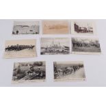 A group of military themed postcards including Nurse Cavell, wreck of HMS Gladiator and soldiers