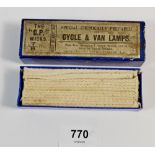 A box of Cycle & Van Lamp wicks, 'The CP wicks 7/8' - unused