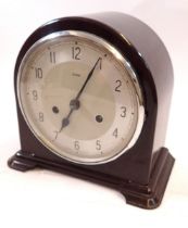 An Enfield Bakelite clock, 22 x 21cm