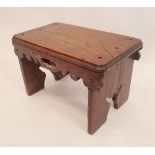 An antique elm stool