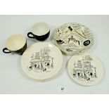 A group of Alfred Meakin Home Maker china comprising: two cups, one saucer, five plates and one bowl