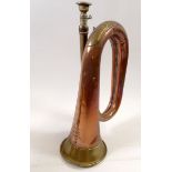 A Henry Potter & Co brass and copper bugle