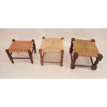 Three various old stools