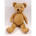 A vintage mohair teddy bear, 47cm long