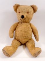 A vintage mohair teddy bear, 47cm long