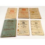 Six WWII Field Service Pocket and Small Arms Training booklets for The Home Guard,