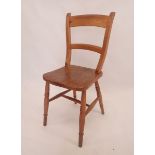 An elm seated farmhouse chair