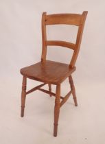 An elm seated farmhouse chair