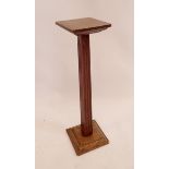 A 1930's oak shop display stand from Brays of Malvern, 60cm high