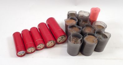 A quantity of copper/bronze pre-decimal farthings, halfpennies, pennies includes Channel Islands