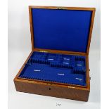 A wooden cutlery box, 36 x 48 x 13cm