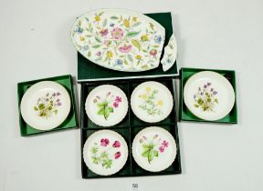 A group of Minton's and National Trust pin dishes, boxed