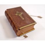 A Victorian leather and brass bound prayer book published by Eyre & Spottishwoode