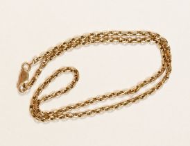 A 9 carat gold chain, 40cm, 7.4g