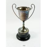 A silver trophy engraved 'Aylesbury Festival of Arts Stevens Cup', Sheffield 1930, total weight