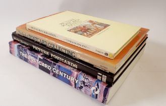 Four books on postcards including Picture Postcard Artists, The Book of Postcard Collecting, Picture