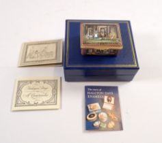 A Halcyon Days opera musical box 'Figaro' 36/750, boxed