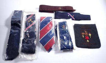 A collection of Rugby League ties, some relating to Australia tour 1966 plus fabric badge