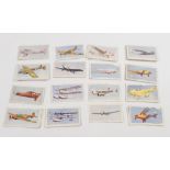 Approx thirty Grey's Aircraft cigarette cards - some stuck together