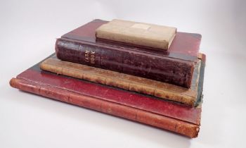 A group of four antique cash ledgers etc.