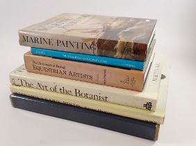 A group of art history, birds and equestrian books