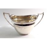 A silver two handled sugar bowl, Sheffield 1925, 200g