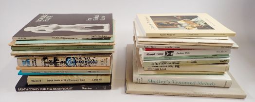 A collection of signed books dedicated to Valerie Myer including 'Some Poems' by Richard Burns,