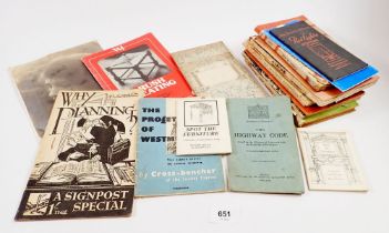 A small collection of maps and pamphlets