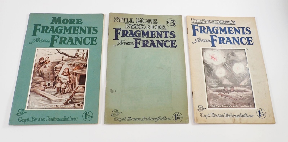 Three Fragments from France magazines by Bruce Bairnsfather