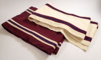 A Loughborough University athletics scarf and one other given to Berwyn Jones 1960/61