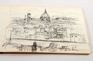 Irene Bache (1901 - 1999) 1967 sketchbook and diary of her journey from Swansea through Italy