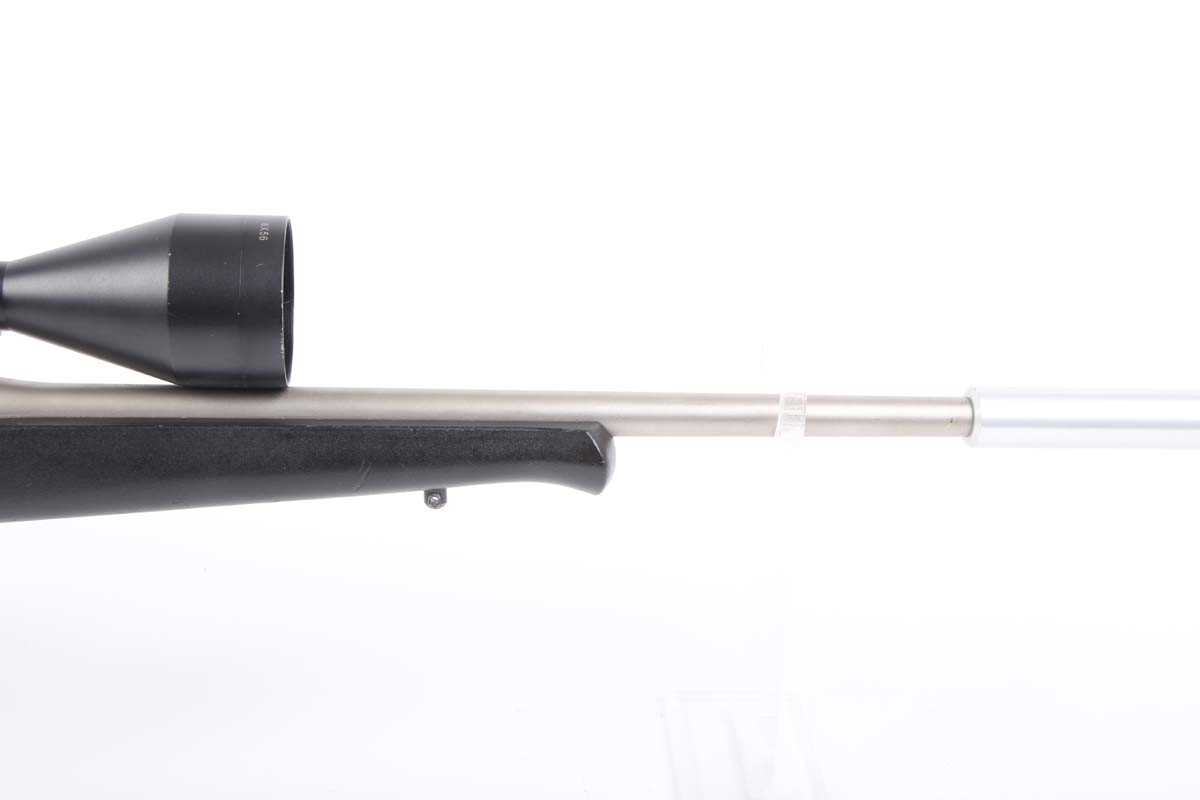 Ⓕ (S1) .22 CZ 452-2E bolt action rifle, 17 ins screw cut stainless steel barrel (alloy moderator - Image 4 of 8