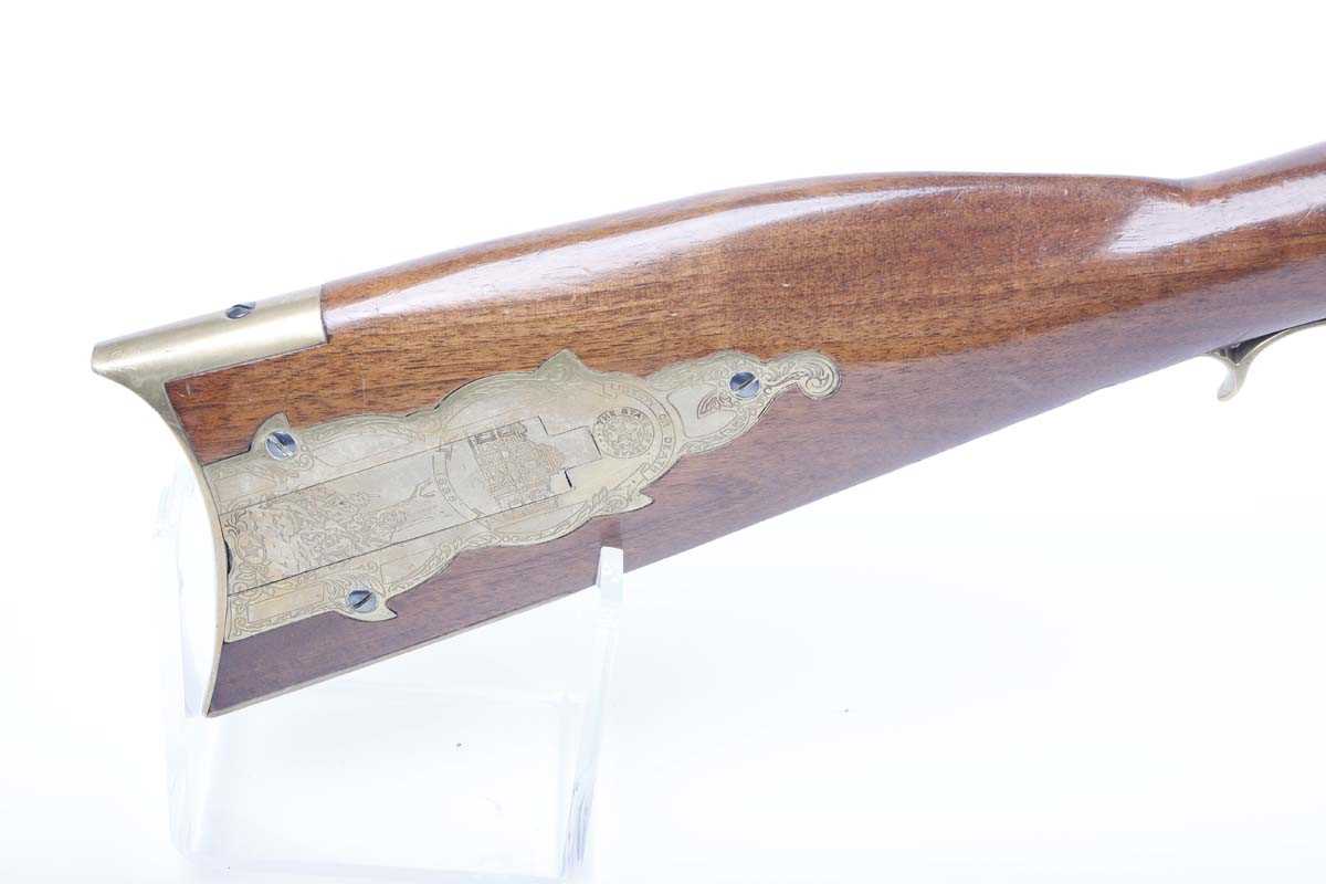 Ⓕ (S2) .45 (smooth) Pedersoli '1836 Alamo' percussion long gun, 35½ ins octagonal barrel with - Image 3 of 4