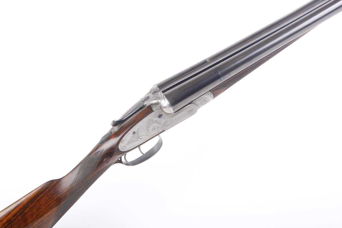 Ⓕ (S2) 12 bore sidelock ejector by Joseph Lang & Son c.1906/7, 28 ins sleeved barrels, ¼ & ½, the - Image 2 of 24