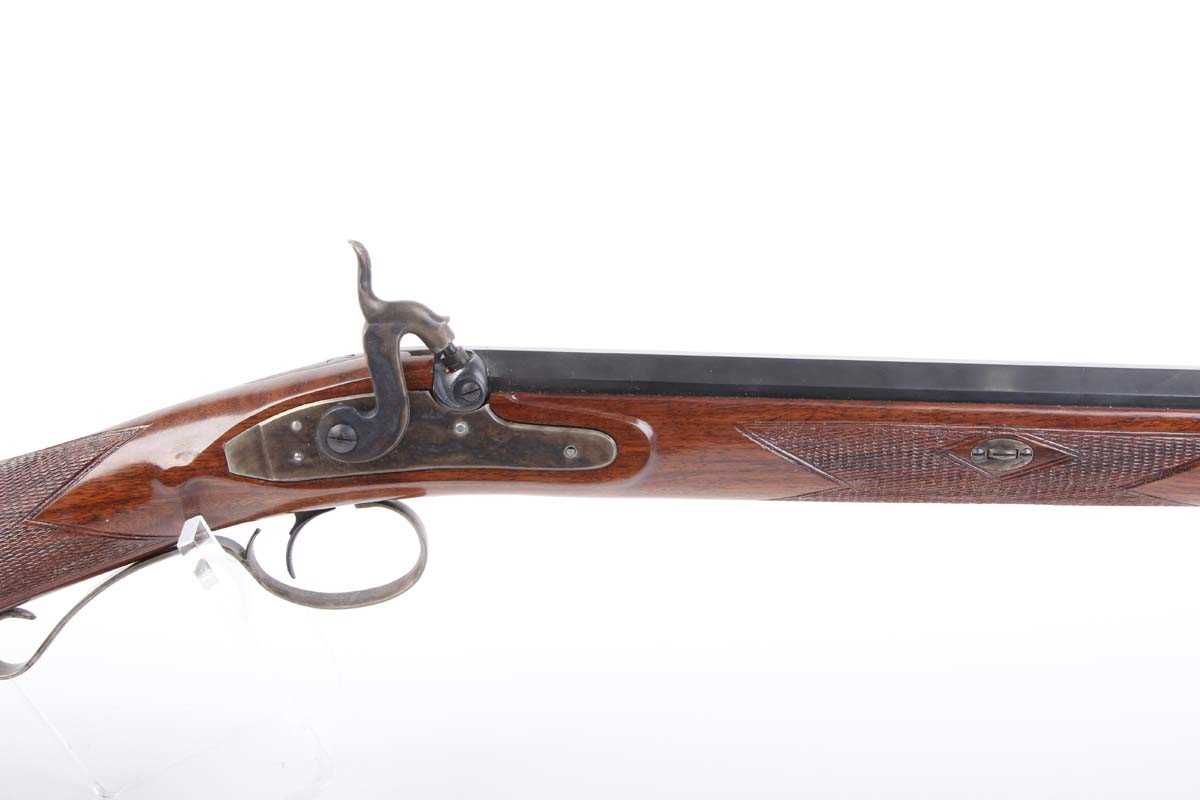 Ⓕ (S2) 12 bore Pedersoli percussion single sporting gun, 32 ins two-stage part octagonal barrel ( - Image 3 of 8