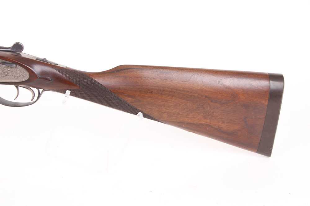 Ⓕ (S2) 12 bore Spanish sidelock ejector, 27½ ins barrels, ¾ & ½, tapered concave top rib with - Image 5 of 6