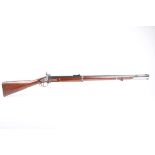 Ⓕ (S1) .577 Parker Hale Enfield black powder percussion rifle, 33 ins fullstocked and steel banded