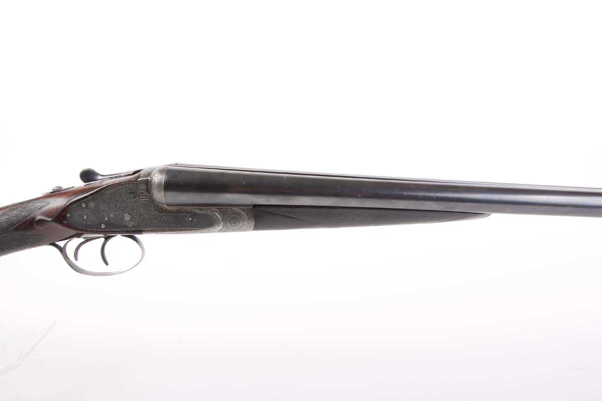Ⓕ (S2) 12 bore sidelock non ejector by J. Graham & Co. 30 ins barrels, ic & ic, concave rib with - Image 3 of 7
