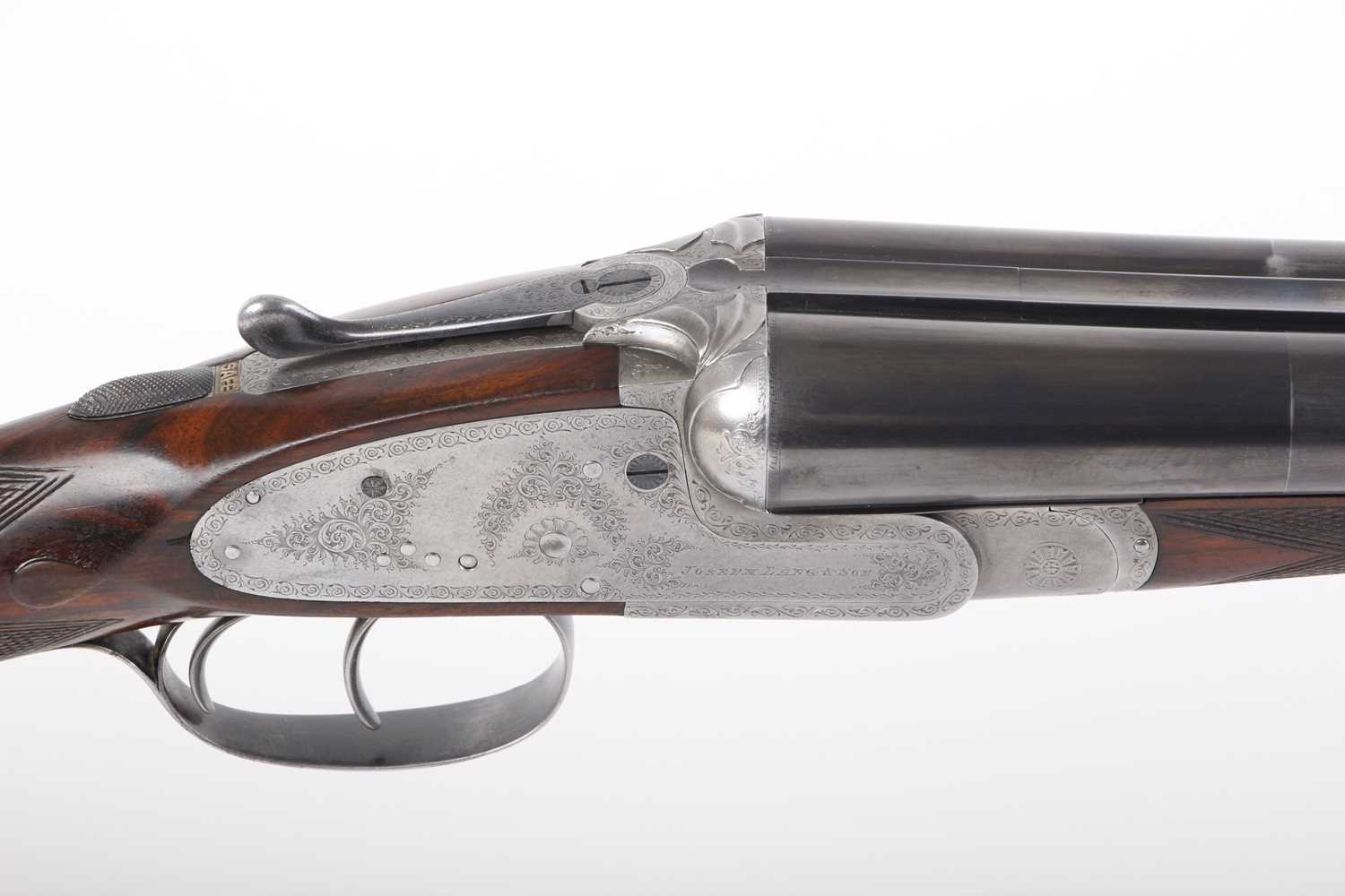 Ⓕ (S2) 12 bore sidelock ejector by Joseph Lang & Son c.1906/7, 28 ins sleeved barrels, ¼ & ½, the - Image 15 of 24