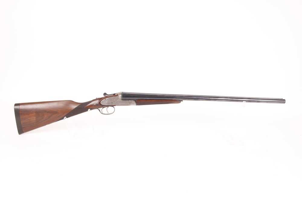 Ⓕ (S2) 12 bore Spanish sidelock ejector, 27½ ins barrels, ¾ & ½, tapered concave top rib with