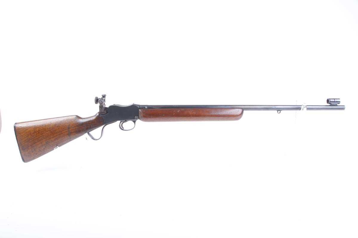 Ⓕ (S1) .22 BSA Martini-action lightweight target rifle, 25 ins barrel, Parker Hale FS21A and PH7A