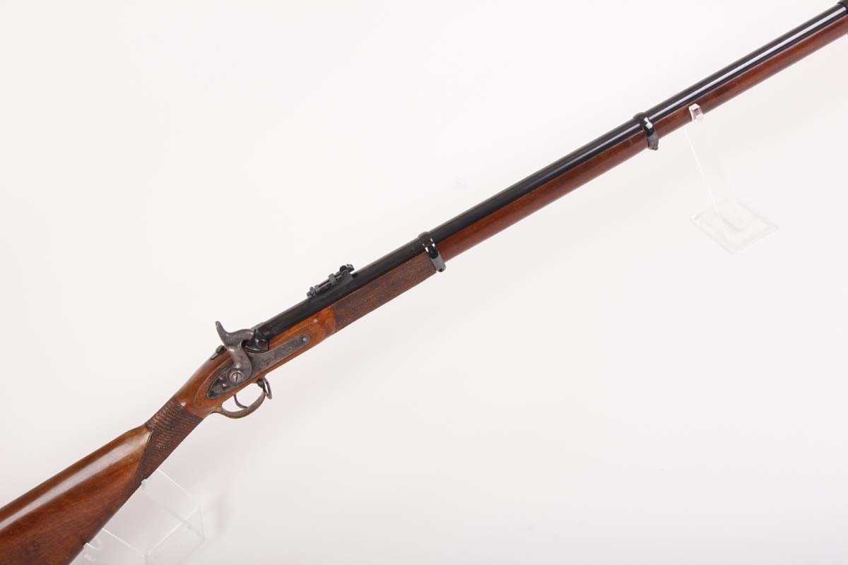 Ⓕ (S1) .577 Parker Hale Enfield 1853 percussion musket, 38 ins round barrel, fullstocked with - Image 7 of 9