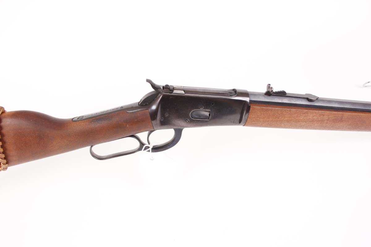Ⓕ (S1) .45 (Colt) Rossi lever action rifle, 20 ins octagonal barrel with blade and buck horn sights, - Image 3 of 4