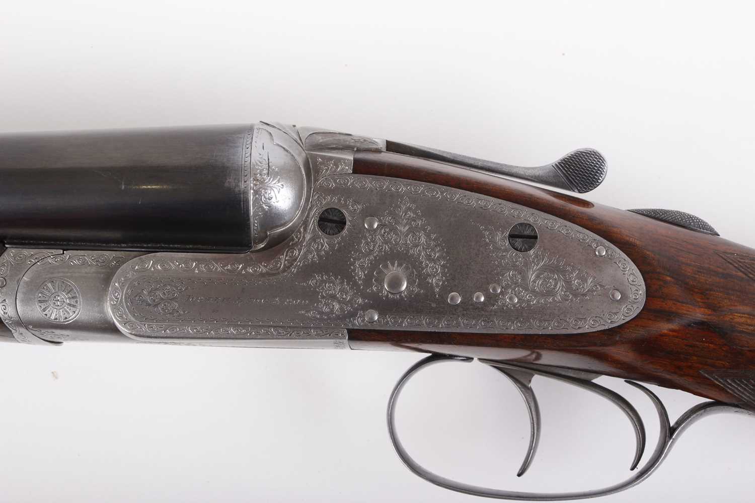 Ⓕ (S2) 12 bore sidelock ejector by Joseph Lang & Son c.1906/7, 28 ins sleeved barrels, ¼ & ½, the - Image 23 of 24