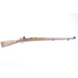 Ⓕ (S1) 6.5 x 55mm Swedish Mauser bolt action target rifle, dated 1908, 29½ ins barrel with tunnel