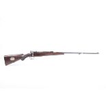 Ⓕ (S1) 7 x 57mm DWM Mauser bolt action sporting rifle, 27½ ins three-stage barrel (CIP proof), blade