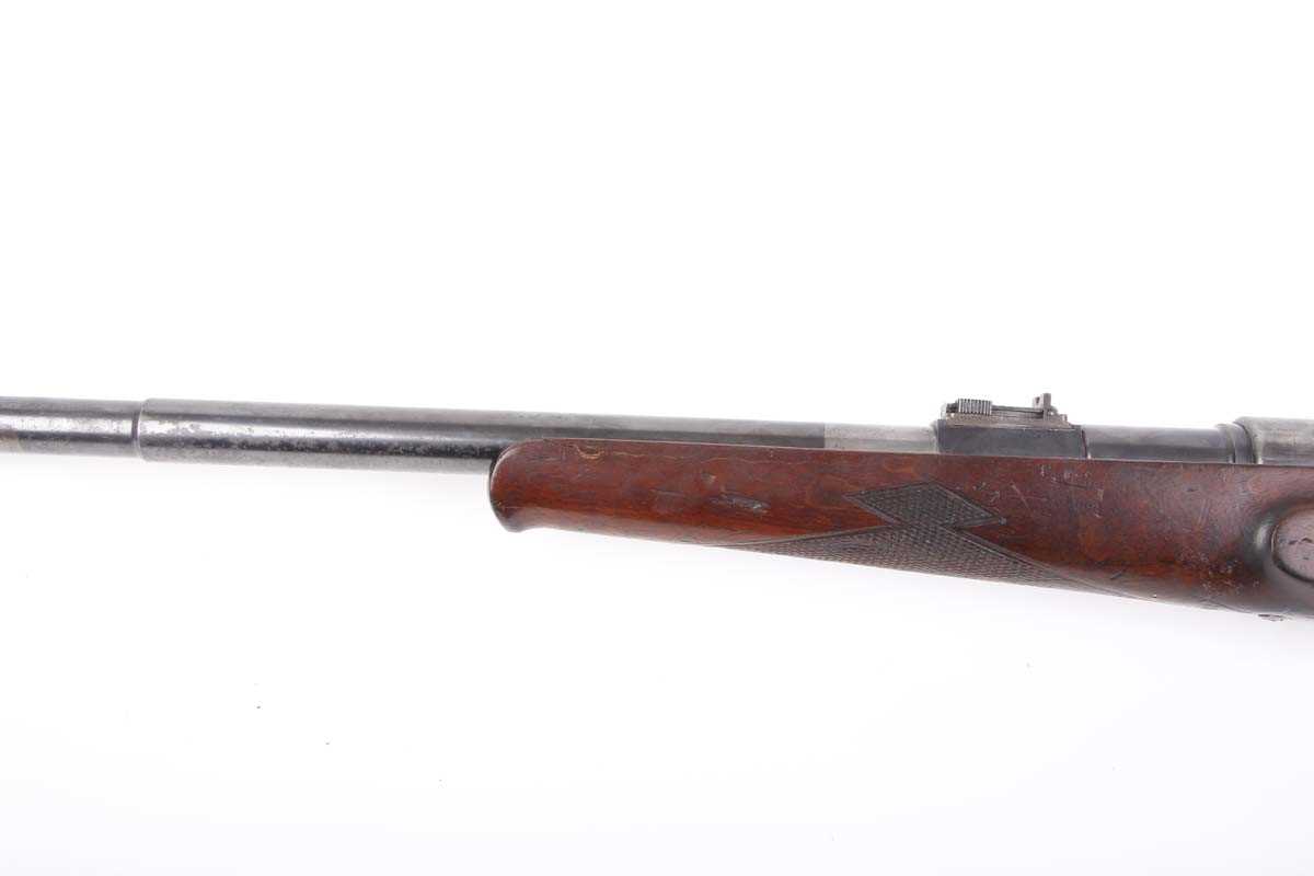 Ⓕ (S1) 7 x 57mm DWM Mauser bolt action sporting rifle, 27½ ins three-stage barrel (CIP proof), blade - Image 8 of 9