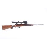 Ⓕ (S1) .22 Sako P94S bolt action rifle, 21½ ins barrel screw cut for moderator, 9 shot magazine,